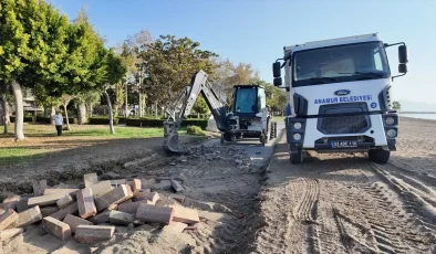 Anamur’da Rauf Denktaş Parkı Yenileniyor